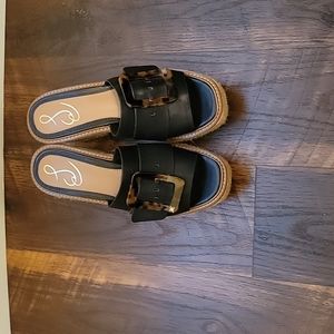 Sam Edelman black platform shoes